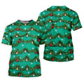 Tinsel Garland Ornaments Christmas Golf Shirt, Ladies Golf Shirts, Womens Golf Shirts