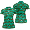 Tinsel Garland Ornaments Christmas Golf Shirt, Ladies Golf Shirts, Womens Golf Shirts