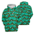 Tinsel Garland Ornaments Christmas Golf Shirt, Ladies Golf Shirts, Womens Golf Shirts