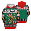 Oh Snap Gingerbread Christmas Golf Shirt, Golf Gifts For Women, Ladies Golf Tops