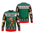 Oh Snap Gingerbread Christmas Golf Shirt, Mens Holiday Golf Shirts, Golf Polo For Men