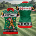 Oh Snap Gingerbread Christmas Golf Shirt, Golf Gifts For Women, Ladies Golf Tops
