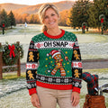 Oh Snap Gingerbread Ugly Christmas Sweater, Holiday Party Sweater, Ugly Sweater Party