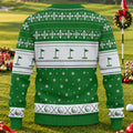 Green Jacket Santa Beer Ugly Christmas Sweater, Christmas Golf Gift, Golf Lover Gifts