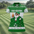 Green Jacket Santa Beer Christmas Golf Shirt, Golf Shirts For Women, Womens Golf Tops