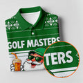 Green Jacket Santa Beer Christmas Golf Shirt, Golf Shirts For Women, Womens Golf Tops