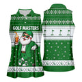 Green Jacket Santa Beer Christmas Golf Shirt, Golf Shirts For Women, Womens Golf Tops