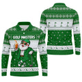 Green Jacket Santa Beer Christmas Golf Shirt, Golf Shirts For Men, Golf Polo For Men