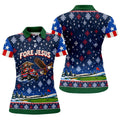 Fore Jesus Eagle Flag Christmas Golf Shirt, Womens Golf Clothing, Womens Golf Apparel