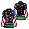 Eagle Santa Golf Cart Christmas Golf Shirt, Ladies Golf Shirts, Golf Shirts For Women