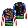 Eagle Santa Golf Cart Christmas Golf Shirt, Golf Polo For Men, Funny Mens Golf Shirts