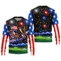 Eagle Santa Golf Cart Christmas Golf Shirt, Golf Polo For Men, Funny Mens Golf Shirts
