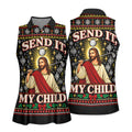 Send It My Child Jesus Christmas Golf Shirt, Ladies Golf Apparel, Womens Golf Apparel