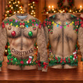 Hairy Chest Ornaments Ugly Christmas Sweater, Christmas Gifts, Christmas Party Outfit