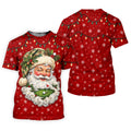 Camo Hat Santa Face Christmas Golf Shirt, Womens Golf Clothing, Golf Shirts For Women
