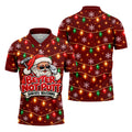 Better Not Putt Santa Christmas Golf Shirt, Funny Mens Golf Shirts, Mens Golf Apparel