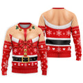 Busty Mrs Claus Red Bow Christmas Golf Shirt, Mens Golf Apparel, Golf Gifts For Men