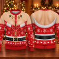Busty Mrs Claus Red Bow Ugly Christmas Sweater, Ugly Sweater Party, Golf Lover Gifts
