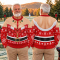 Busty Mrs Claus Red Bow Ugly Christmas Sweater, Ugly Sweater Party, Golf Lover Gifts