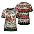Birdies Santa Duck Sleigh Christmas Golf Shirt, Mens Golf Shirts, Mens Golf Apparel