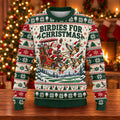 Birdies Santa Duck Sleigh Ugly Christmas Sweater, Golf Lover Gifts, Christmas Gifts