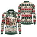 Birdies Santa Duck Sleigh Christmas Golf Shirt, Mens Golf Shirts, Mens Golf Apparel