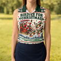 Birdies Santa Duck Sleigh Christmas Golf Shirt, Womens Golf Apparel, Ladies Golf Tops