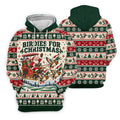 Birdies Santa Duck Sleigh Christmas Golf Shirt, Mens Golf Shirts, Mens Golf Apparel
