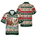 Birdies Santa Duck Sleigh Christmas Golf Shirt, Mens Golf Shirts, Mens Golf Apparel