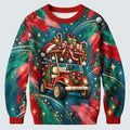 Santa Gift Golf Cart Ugly Christmas Sweater, Golf Lover Gifts, Christmas Party Outfit