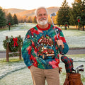 Santa Gift Golf Cart Ugly Christmas Sweater, Golf Lover Gifts, Christmas Party Outfit