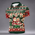 'Tis The Season To Golf Christmas Golf Shirt, Funny Mens Golf Shirts, Mens Golf Polo