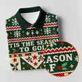 'Tis The Season To Golf Christmas Golf Shirt, Womens Golf Shirts, Ladies Golf Apparel