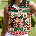 'Tis The Season To Golf Christmas Golf Shirt, Womens Golf Shirts, Ladies Golf Apparel