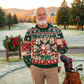 'Tis The Season To Golf Ugly Christmas Sweater, Christmas Golf Gift, Golf Lover Gifts