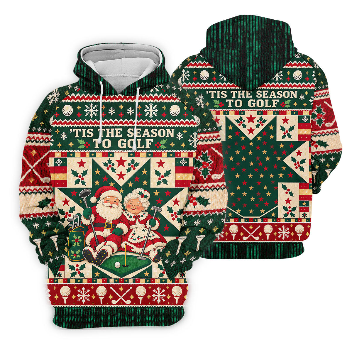 'Tis The Season To Golf Christmas Golf Shirt, Womens Golf Shirts, Ladies Golf Apparel