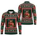 Festive As Fore Cat Beer Christmas Golf Shirt, Golf Gifts For Men, Mens Golf Clothing