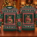 Festive As Fore Cat Beer Ugly Christmas Sweater, Funny Xmas Gift, Christmas Golf Gift