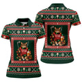 Festive As Fore Cat Beer Christmas Golf Shirt, Ladies Golf Shirts, Womens Golf Shirts