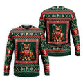Festive As Fore Cat Beer Christmas Golf Shirt, Golf Gifts For Men, Mens Golf Clothing