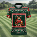 Festive As Fore Cat Beer Christmas Golf Shirt, Golf Gifts For Men, Mens Golf Clothing