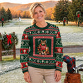 Festive As Fore Cat Beer Ugly Christmas Sweater, Funny Xmas Gift, Christmas Golf Gift
