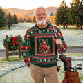 Festive As Fore Cat Beer Ugly Christmas Sweater, Funny Xmas Gift, Christmas Golf Gift