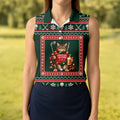 Festive As Fore Cat Beer Christmas Golf Shirt, Ladies Golf Shirts, Womens Golf Shirts
