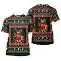 Festive As Fore Cat Beer Christmas Golf Shirt, Ladies Golf Shirts, Womens Golf Shirts