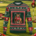 Festive As Fore Cat Beer Ugly Christmas Sweater, Funny Xmas Gift, Christmas Golf Gift