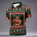 Festive As Fore Cat Beer Christmas Golf Shirt, Golf Gifts For Men, Mens Golf Clothing