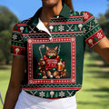 Festive As Fore Cat Beer Christmas Golf Shirt, Ladies Golf Shirts, Womens Golf Shirts