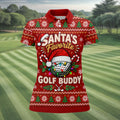 Santa's Favorite Buddy Christmas Golf Shirt, Ladies Golf Apparel, Womens Golf Apparel