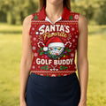 Santa's Favorite Buddy Christmas Golf Shirt, Ladies Golf Apparel, Womens Golf Apparel